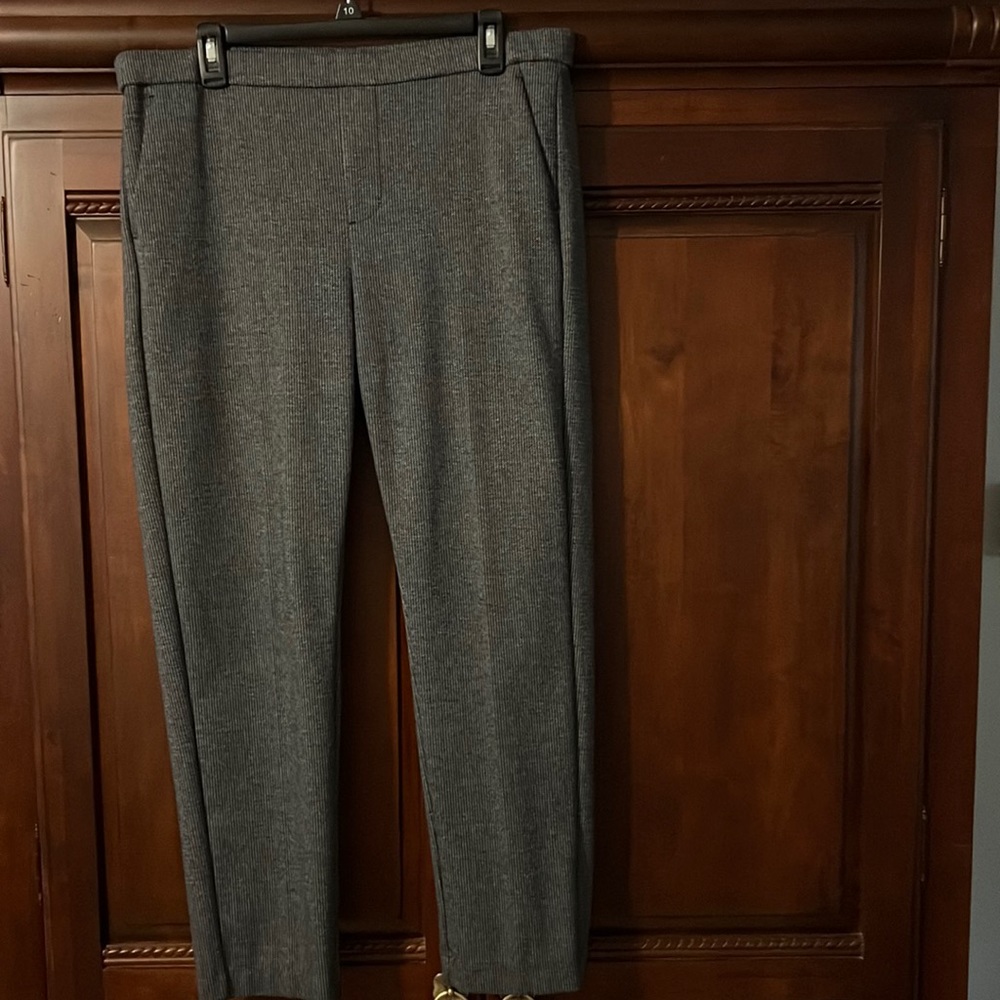 Navy tweed knit pants